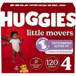 Huggies Little Lovers Size 4 120 Ct