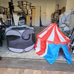 Huge Dog Supply Lot: Kurgo Bed, Car Booster Seat, Playpen, Gates + More