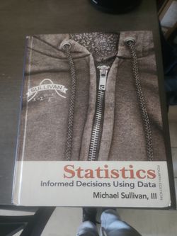 Hard cover statistics math book
