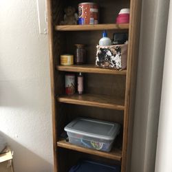 Nice Solid Wood Bookshelf! Half Bookshelf!
