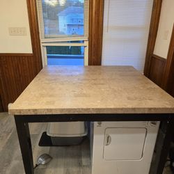 Marble High Top Dining Room Table 