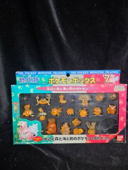 1985 BANDAI Pokemon Box 7 Clear Figure Set