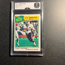 O.J. Simpson 1977 Topps #453-Graded 7