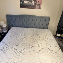 King Bed $50, Teal Headboard $100. Both For $125