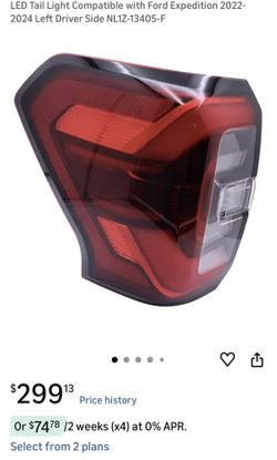 22-2024 Ford Expedition left led taillight