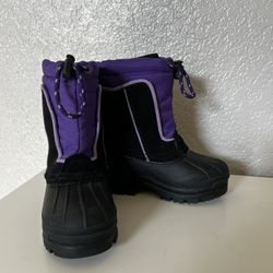 Kids Purple Snow Boots