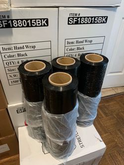 Black shrink wrap plastic wrap delivery available