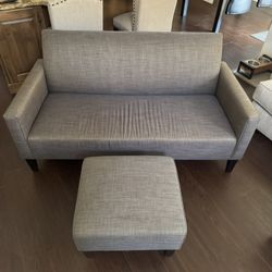 Crate & Barrel Camden Couch And Ottoman