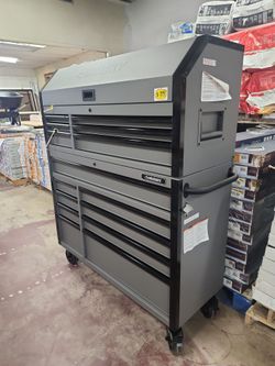 p Husky
Tool Storage 52 in. W Heavy Duty Matte Gray Tool Chest Combo