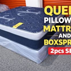 🟢QUEEN PILLOWTOP SET $219