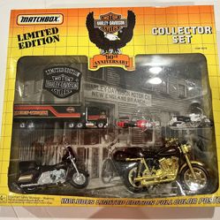 Matchbox Car Limited Edition Harley Davidson Set Collector 90th Anniversary 1992