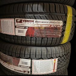 235 45 17 Venom Power Covert Grip Set Of New Tires 