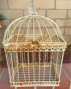 Vintage Decorative Metal Bird Cage