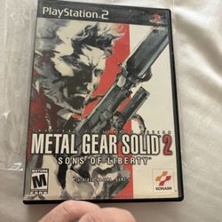 Metal Gear Solid 2 . Sons Of Liberty. Ps2 .$10