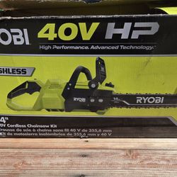 RYOBI
40V HP Brushless 14 in. Battery Chainsaw with 4.0 Ah Battery and Charger