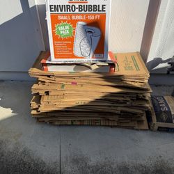 Free Moving Boxes, Bubble wrap, Tissue Paper
