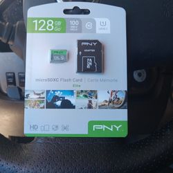 128GB MicroSDXC Flash Card Elite By PNY 