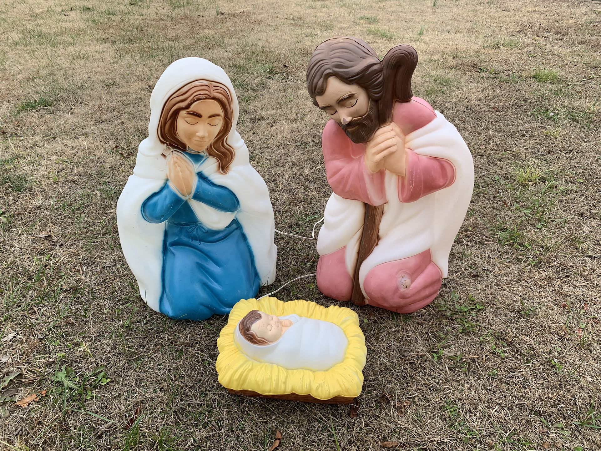 Vintage Nativity Blow Mold