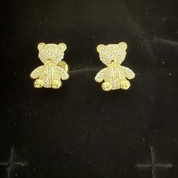 Teddy Bear Stud Earrings