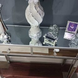 Console Table W/Mirror