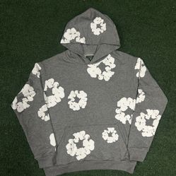 Denim Tear Hoodie Gray