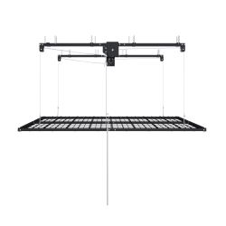 Overhead Garage Storage Rack 5x9 FT for High Ceilings 10-12 FT, 400LBS Capacity All-Steel Construction with Safety Lock (Installation Required, Heavy-