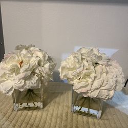 2pc. Fake Flowers 12”tall $30 both