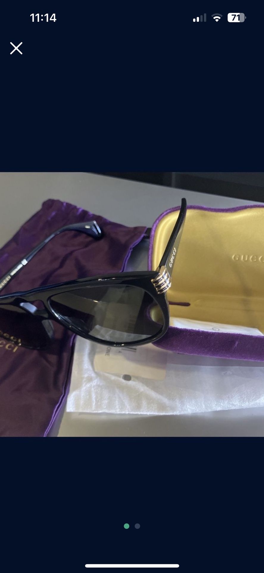 Gucci Aviator Glasses (New condition)