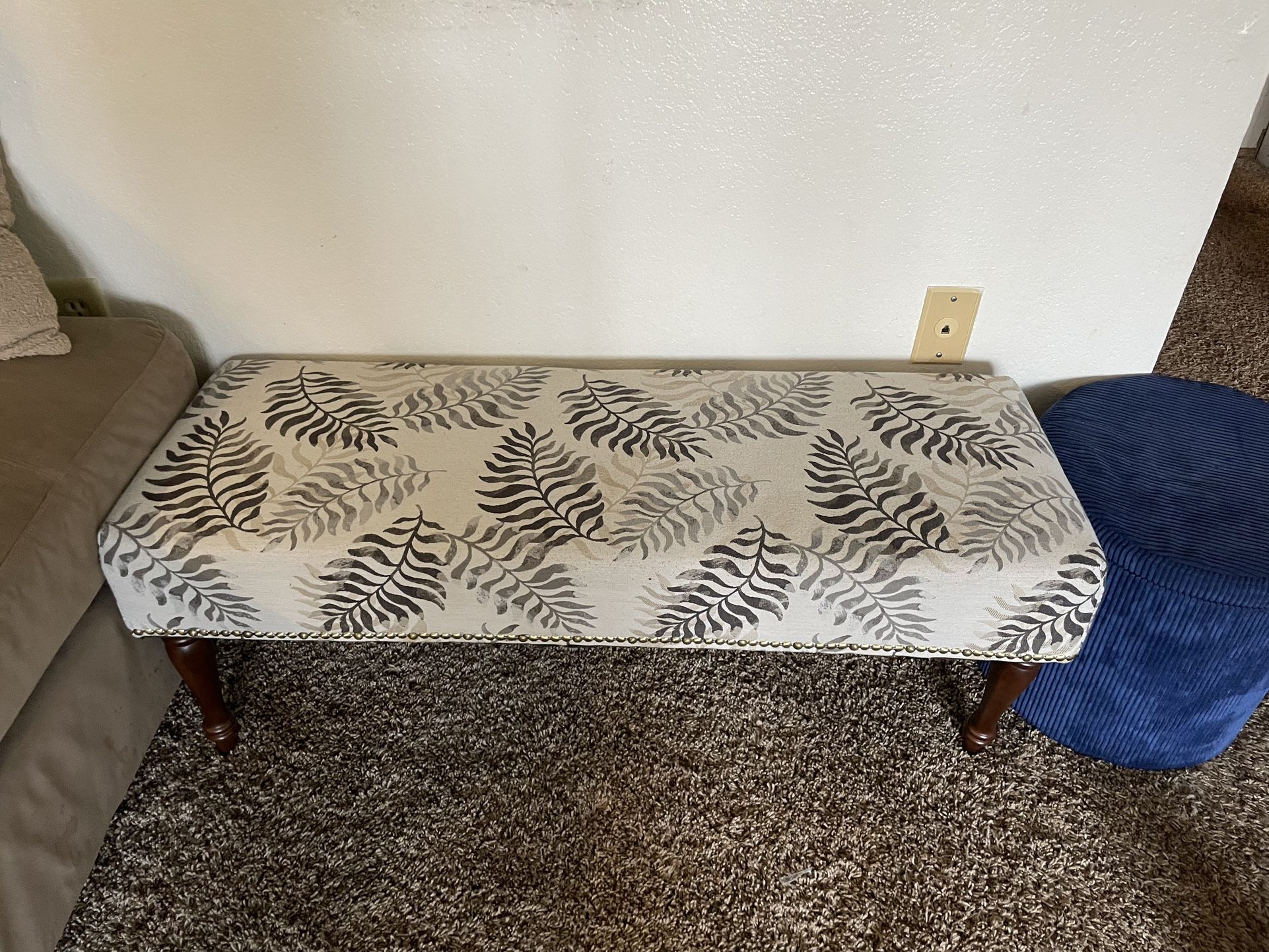 Floral Bench And Felt Storage Container