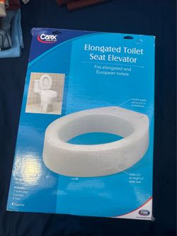 Elongated toilet seat elevator