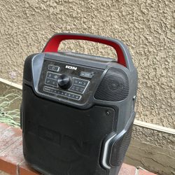 Ion Pathfinder Portable Rechargeable Bluetooth Speaker With Radio