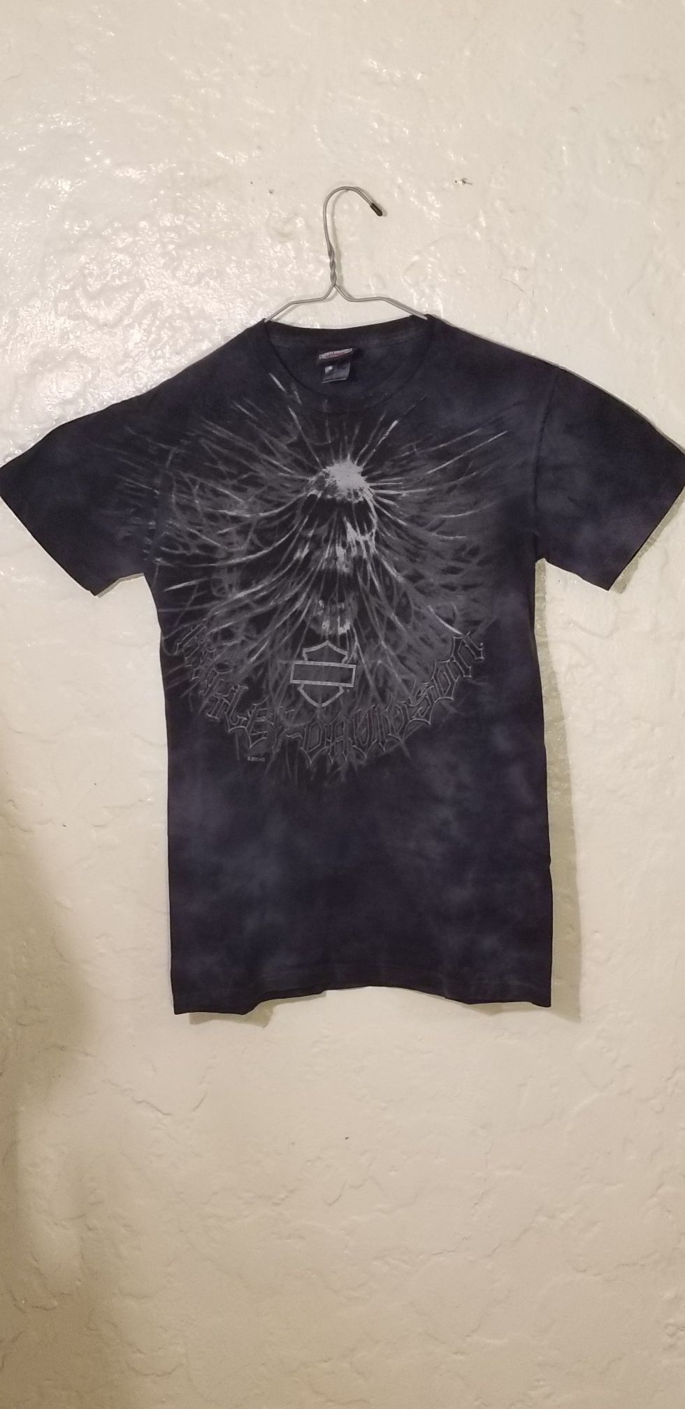 Harley-Davidson Men's Webbed Skull Short Sleeve T-Shirt Charcoal Size Small