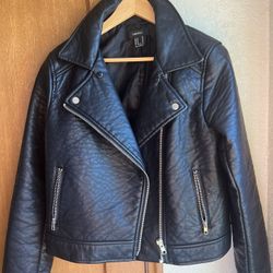 Faux Leather Womens Jacket Size Medium