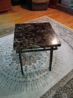 Black end table