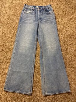 Billabong Wide Leg Denim Flare Jeans Womens Size 29 Y2K Blue