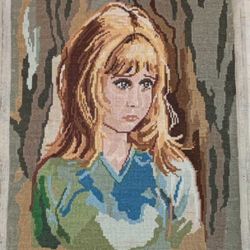 Wiehler Gobelin Girl with Blue Eyes