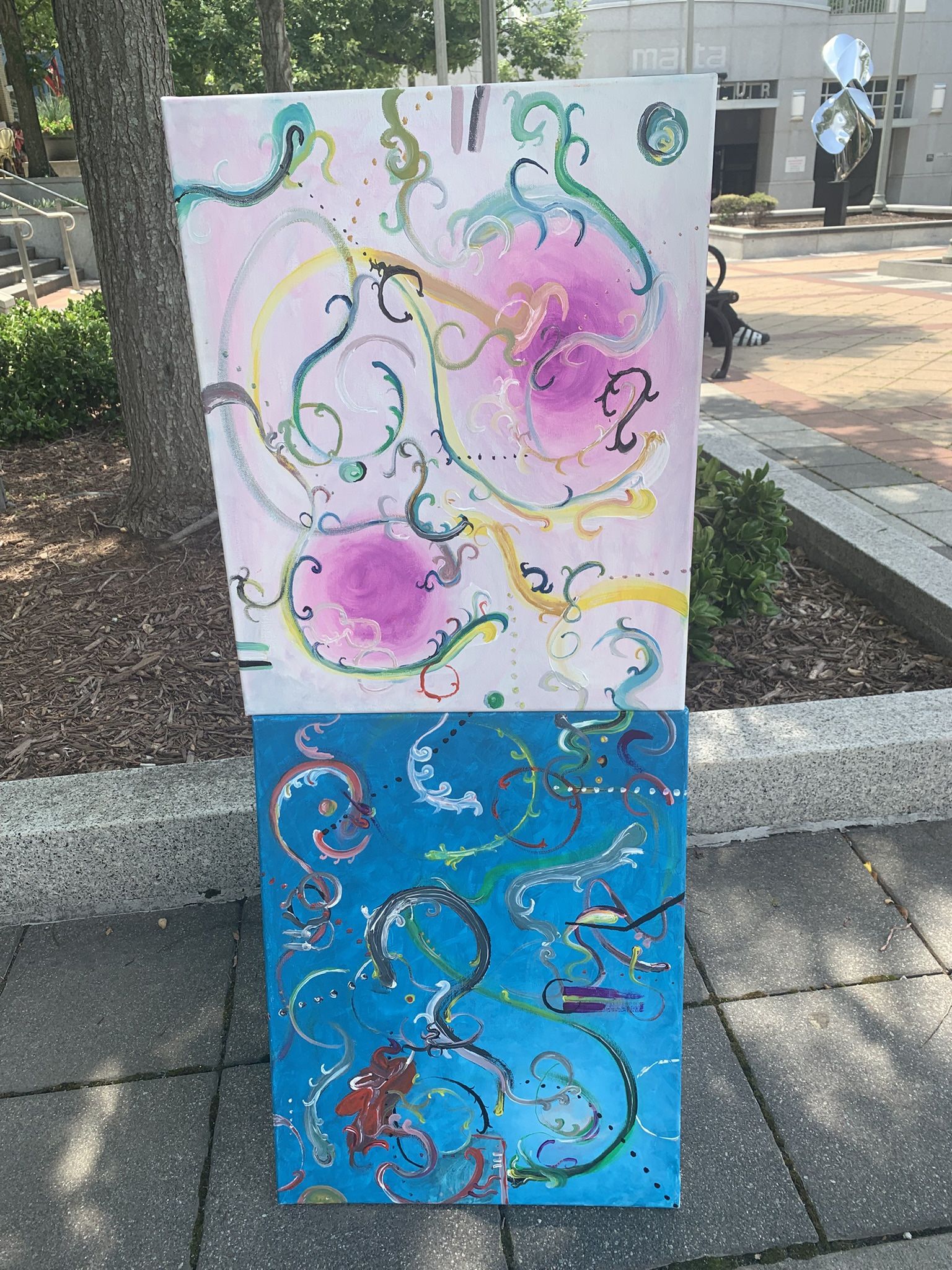 Curve 2pt - Abstract Art Pieces 20’16