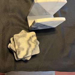 Napkin Holder And Coasters