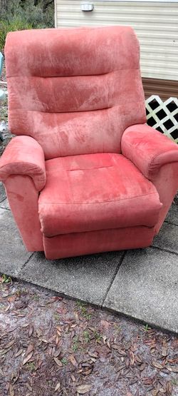 Pink Color Power Rocker Recliner Chair 
