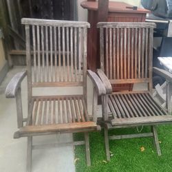 Teak Patio Aidrondack Chairs