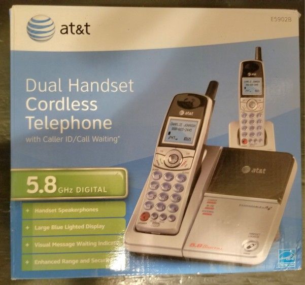 New Cordless Att Telephone Set