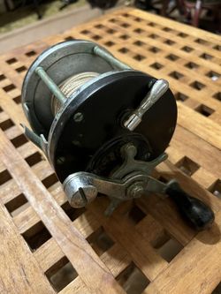 Antique Pre-War Catalina Tuna Club Special Big Game Fishing Reel Spooled W/ Linen Line