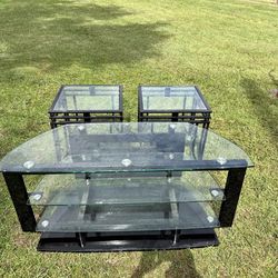 Tv Stand with side tables