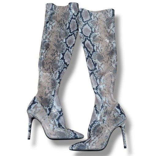 Jessica Simpson Shoes Sz 9M Jessica Simpson Livelle Thigh High Snake Print BootsÂ