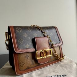 AUTHENTIC Louis Vuitton Dauphine Leather Bag