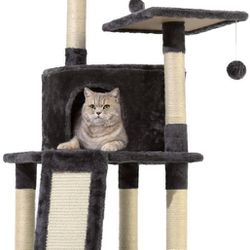 Multi Level Cat Condo Perch Scratching Post Tower Tree Indoor Cats