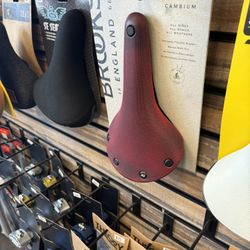 NEW Brooks England C17 Technique BMX Red Saddle - Bassett Retro Show Bike Bicycle - Torker GT Gary Turner SE Wheelie Cruiser 