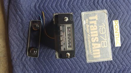 Trans Am Firebird 8-track Radio works great new band
