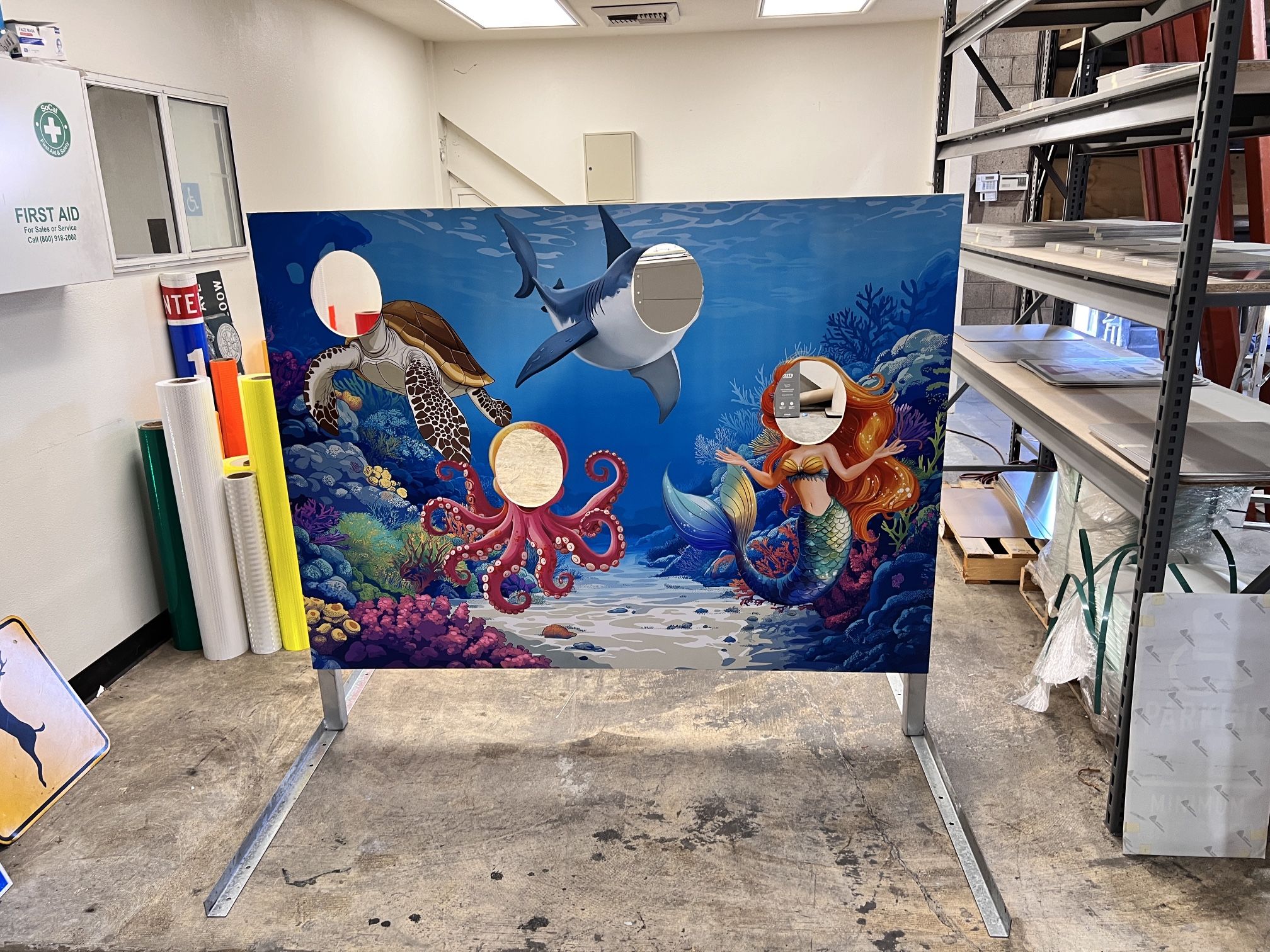 Face In Hope Photo Backdrop