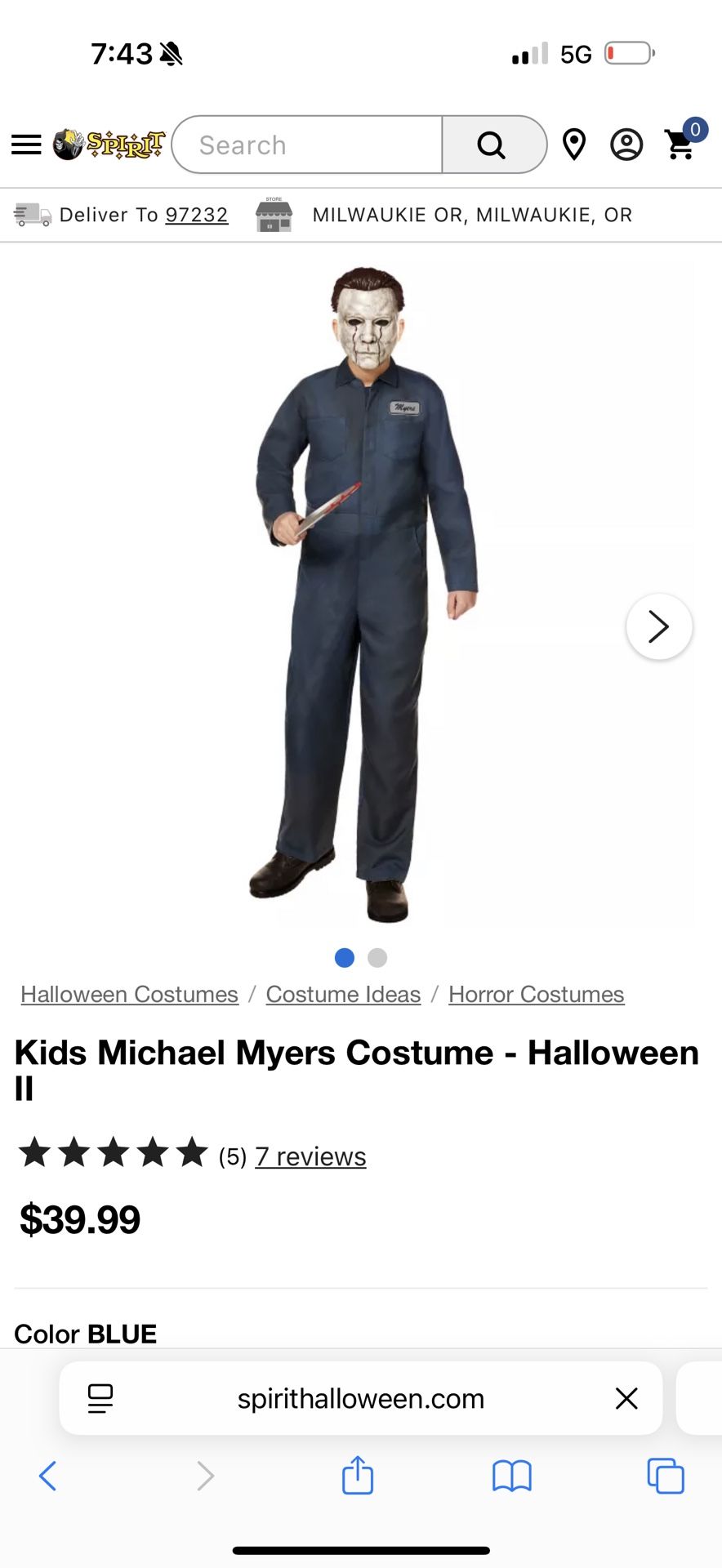 michael myers costume